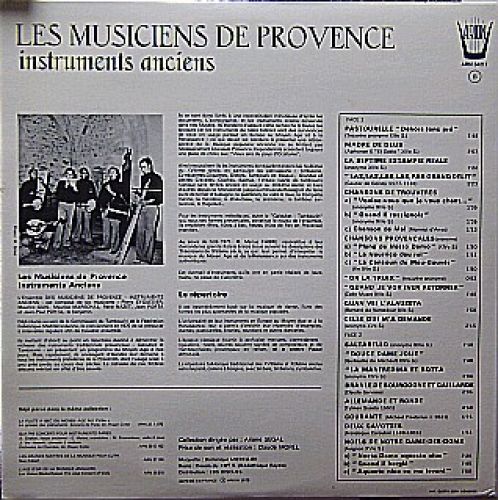 ARION ARN 34217 - Les Musiciens De Provence - Musique Des Trouvè - Image 2