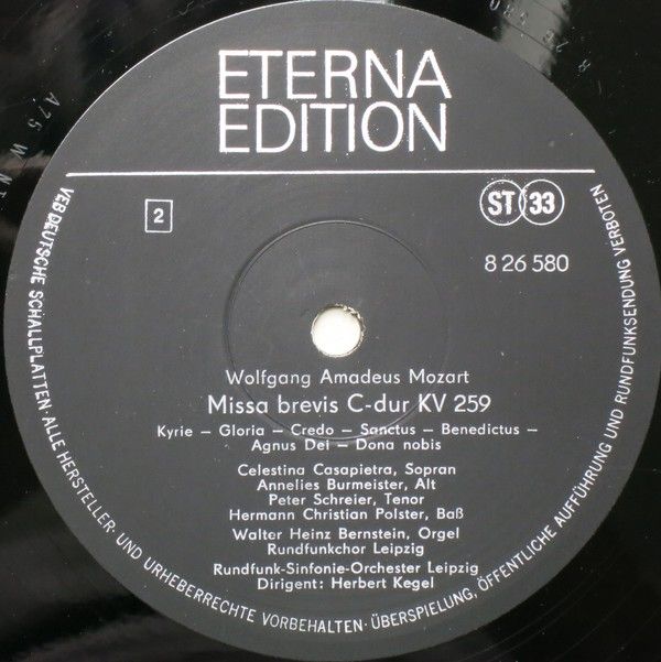 Eterna 8 26 580 - Wolfgang Amadeus Mozart, Celestina Casapietra, - Image 4