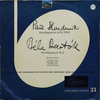 Opera 1135 - Paul Hindemith, Béla Bartók, Das Keller Quartett -