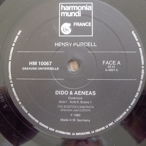 harmonia mundi France HM 10.067 - Henry Purcell, Boston Camerata - Image 3