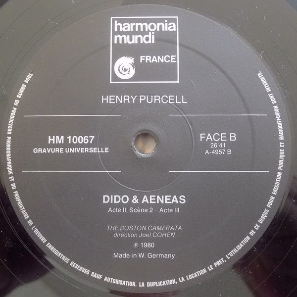 harmonia mundi France HM 10.067 - Henry Purcell, Boston Camerata - Image 4