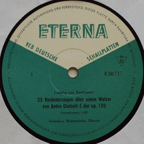 Eterna 8 20 717 - Ludwig van Beethoven, Amadeus Webersinke - Dia - Image 3