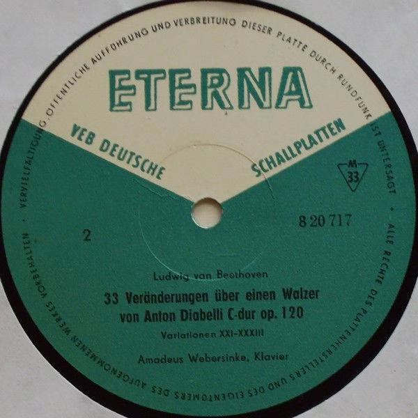 Eterna 8 20 717 - Ludwig van Beethoven, Amadeus Webersinke - Dia - Image 4
