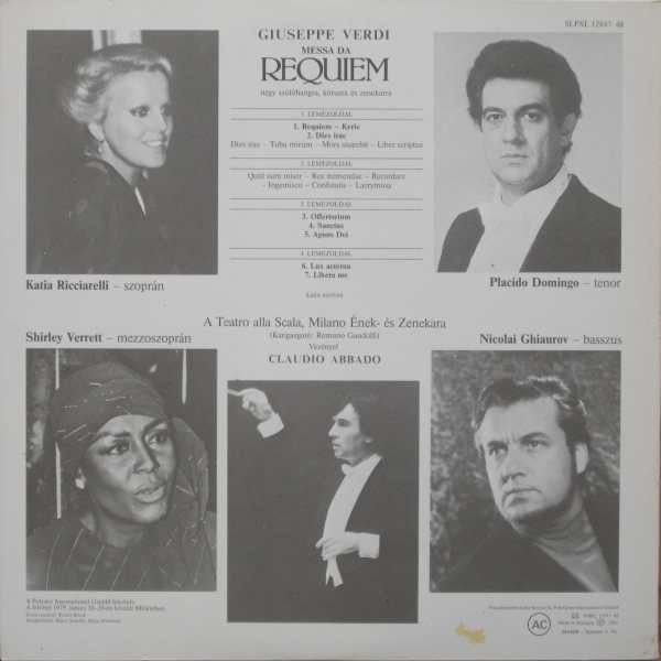 Hungaroton SLPXL 12847-48 - Giuseppe Verdi, Katia Ricciarelli, S - Image 2