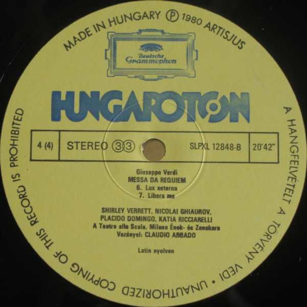 Hungaroton SLPXL 12847-48 - Giuseppe Verdi, Katia Ricciarelli, S - Image 8