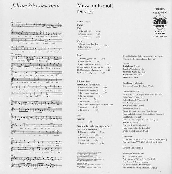 Eterna 7 29 265-266 - Johann Sebastian Bach, Lucia Popp, Carolyn - Image 4