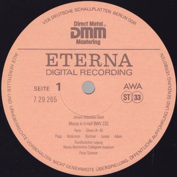 Eterna 7 29 265-266 - Johann Sebastian Bach, Lucia Popp, Carolyn - Image 5