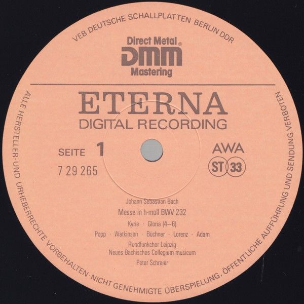 Eterna 7 29 265-266 - Johann Sebastian Bach, Lucia Popp, Carolyn - Image 5