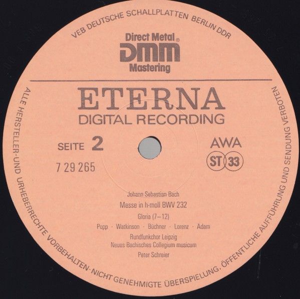 Eterna 7 29 265-266 - Johann Sebastian Bach, Lucia Popp, Carolyn - Image 6