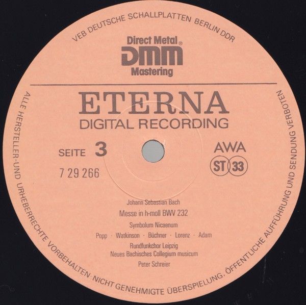 Eterna 7 29 265-266 - Johann Sebastian Bach, Lucia Popp, Carolyn - Image 7