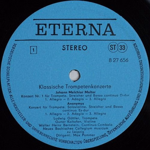 Eterna 8 27 656 - Johann Melchior Molter, Leopold Mozart, Joseph - Image 3