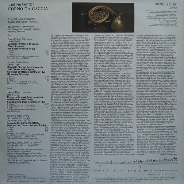 Eterna 8 27 818 - Ludwig Güttler - Corno Da Caccia - Konzerte v - Image 2