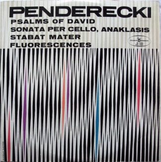 Polskie Nagrania Muza SXL 0260 - Krzysztof Penderecki - Psalms O