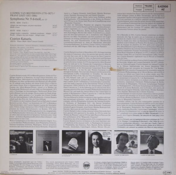 TELDEC 6.42956 AZ - Ludwig van Beethoven, Franz Liszt, Cyprien K - Image 2