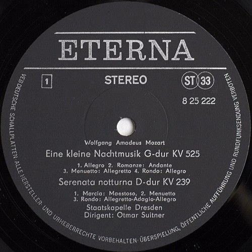 Eterna 8 25 222 - Wolfgang Amadeus Mozart, Staatskapelle Dresden - Image 3