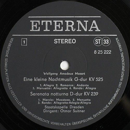 Eterna 8 25 222 - Wolfgang Amadeus Mozart, Staatskapelle Dresden - Image 3