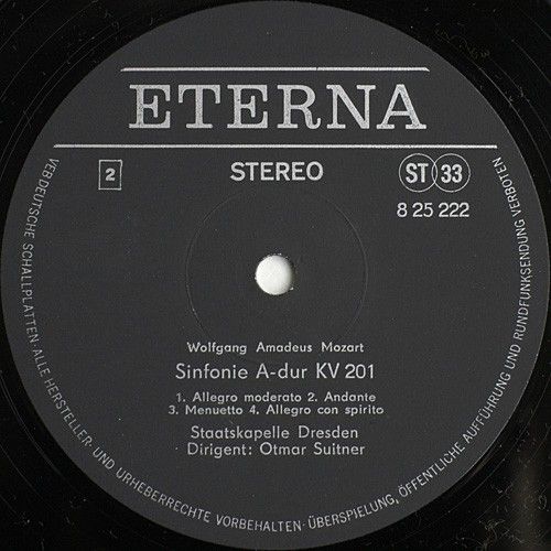 Eterna 8 25 222 - Wolfgang Amadeus Mozart, Staatskapelle Dresden - Image 4