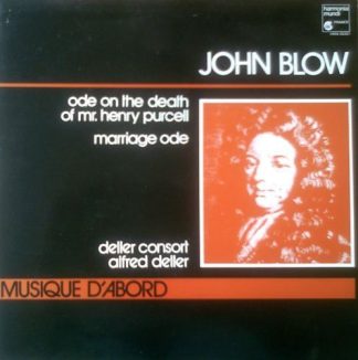 harmonia mundi France HMA 55201 - John Blow, Deller Consort, Alf