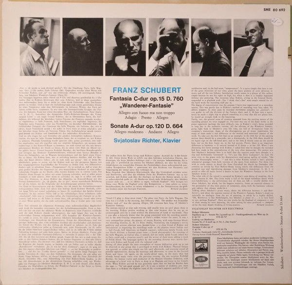Electrola SME 80 692 - Franz Schubert, Sviatoslav Richter - Fant - Image 2