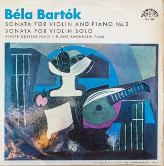 Supraphon SUA 10481 - Béla Bartók, André Gertler, Diane Andersen