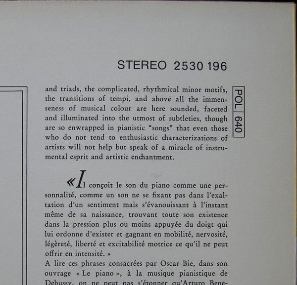 Deutsche Grammophon 2530 196 - Arturo Benedetti Michelangeli, Cl - Image 5