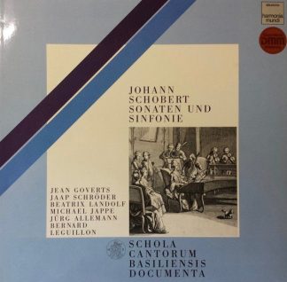 Deutsche Harmonia Mundi 1C 065 1999901 A - Johann Schobert, Jaap