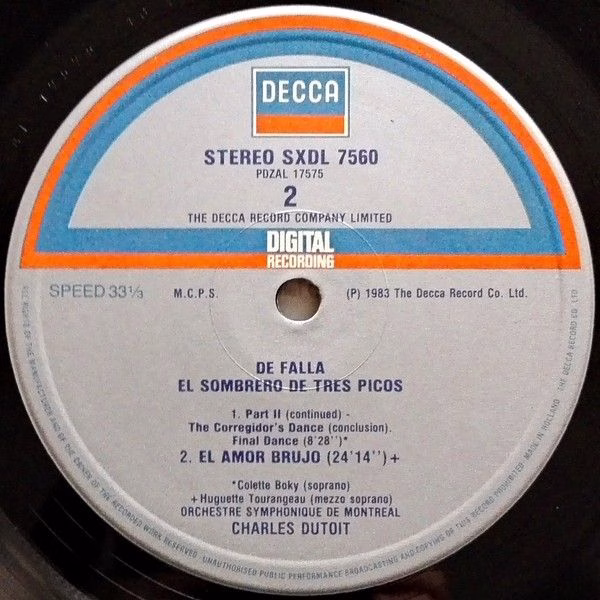 DECCA SXDL 7560 - Manuel De Falla, Colette Boky, Huguette Touran - Image 6