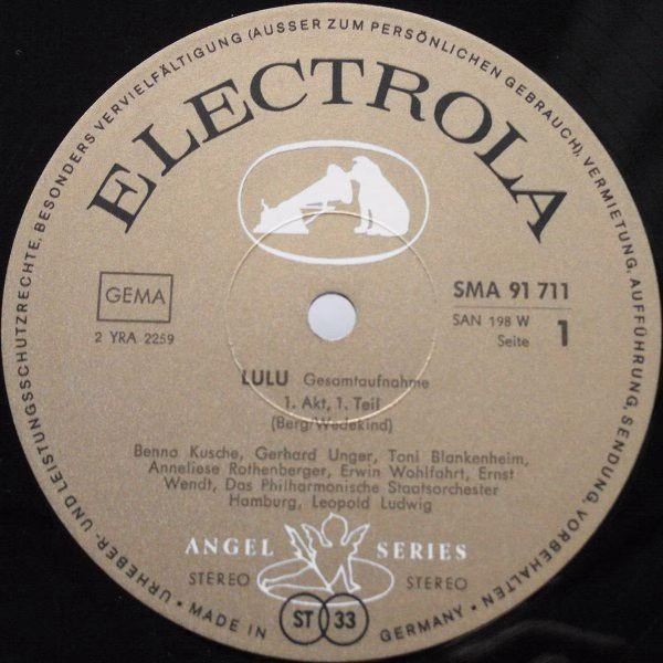 Electrola SMA 91711/13 - Alban Berg, Anneliese Rothenberger, Eli - Image 6