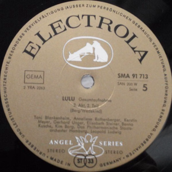 Electrola SMA 91711/13 - Alban Berg, Anneliese Rothenberger, Eli - Image 10