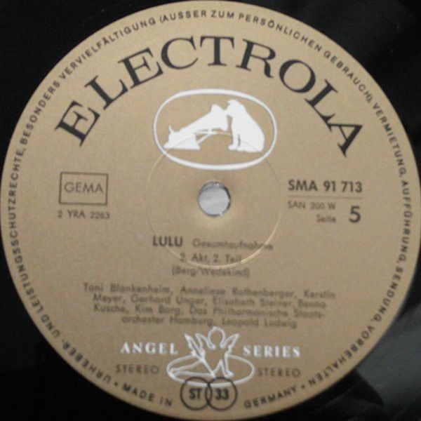 Electrola SMA 91711/13 - Alban Berg, Anneliese Rothenberger, Eli - Image 10