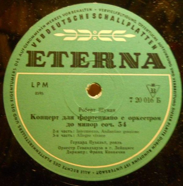 Eterna 7 20 016 - Robert Schumann, Gerhard Puchelt, Gewandhausor - Image 3