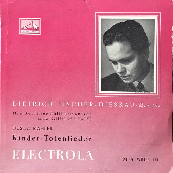 His Master's Voice WBLP 1511 - Gustav Mahler, Dietrich Fischer-D