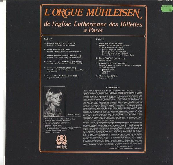 Auvidis AV 4825 - Michelle Leclerc - L'Orgue Mühleisen De l'Égli - Image 2