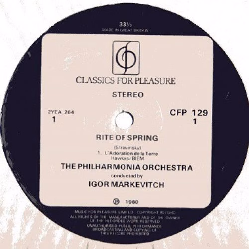 Classics For Pleasure CFP 129 - Igor Stravinsky, Philharmonia Or - Image 3