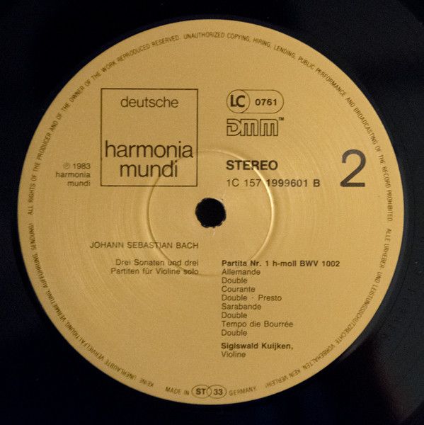 Deutsche Harmonia Mundi 1c 157 1999603 - Johann Sebastian Bach, - Image 5