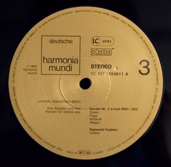 Deutsche Harmonia Mundi 1c 157 1999603 - Johann Sebastian Bach, - Image 6