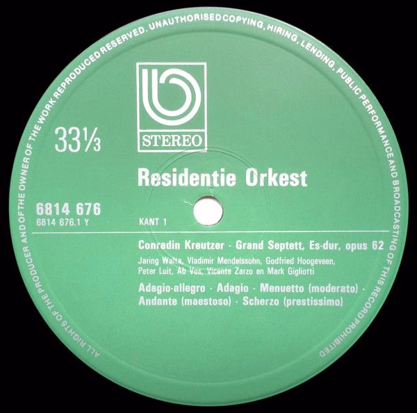 Residentie-Orkest 6814 676 - Residentie Orkest, Konradin Kreutze - Image 2