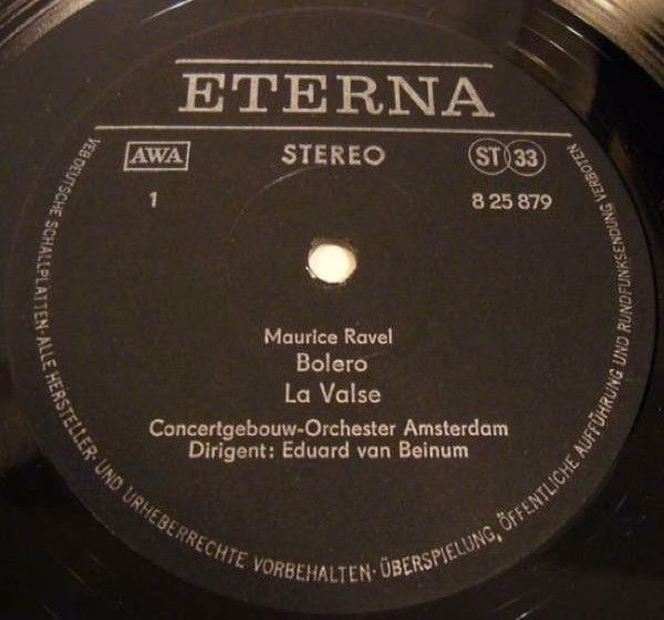 Eterna 8 25 879 - Maurice Ravel, Claude Debussy, Concertgebouwor - Image 3