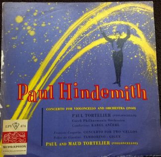 Supraphon LPV 474 - Paul Hindemith, François Couperin, Felice Gi