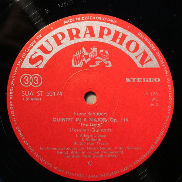 Supraphon SUA ST 50174 - Jan Panenka, Jiří Novák (2), Milan Škam - Image 3