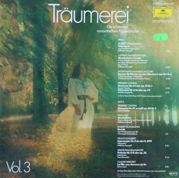 Deutsche Grammophon 2545 031 - Various - Träumerei Vol. 3 (Die S - Image 2
