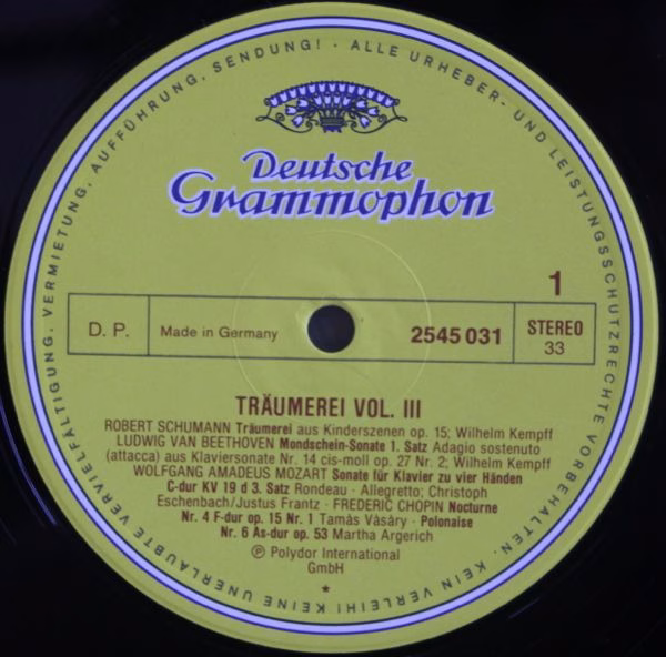 Deutsche Grammophon 2545 031 - Various - Träumerei Vol. 3 (Die S - Image 3