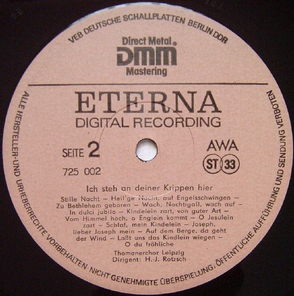 Eterna 7 25 002 - Thomanerchor, Hans-Joachim Rotzsch - Ich Steh - Image 4
