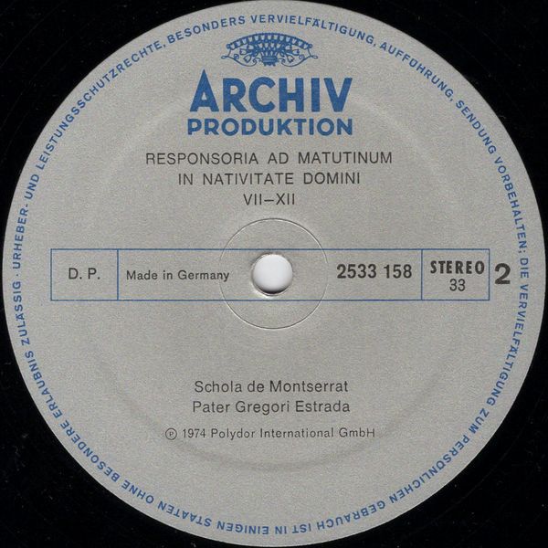 Archiv Produktion 2533 158 - Escolanía De Montserrat, Gregori Es - Image 4