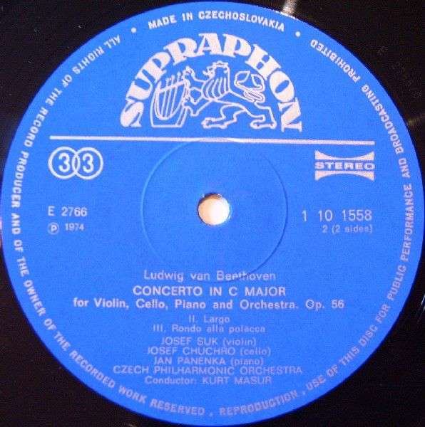 Supraphon 1 10 1558 - Ludwig van Beethoven, Jan Panenka, Josef S - Image 4