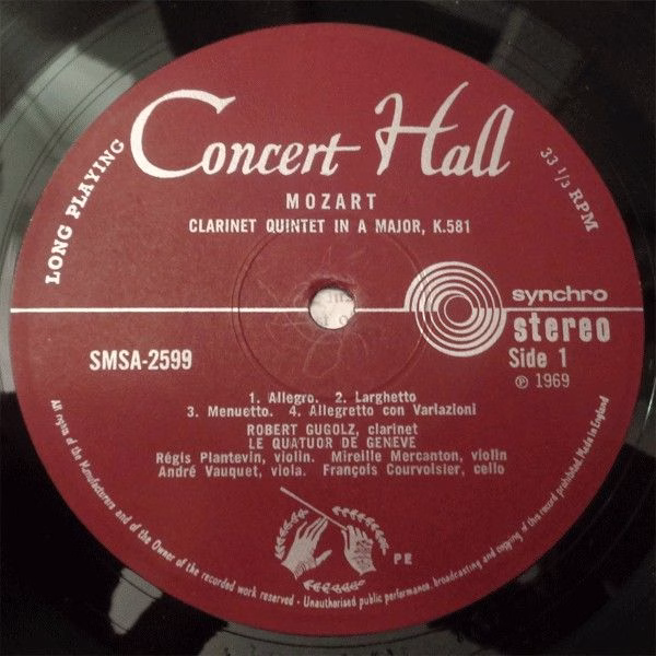 Concert Hall SMSA 2599 - Wolfgang Amadeus Mozart, Carl Maria von - Image 3