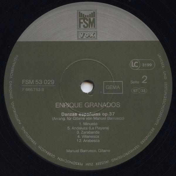 FSM FSM 53 029 - Manuel Barrueco - Gitarrenwerke Von Albéniz Und - Image 4