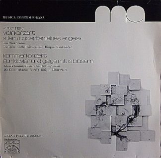 Supraphon 62 739 - Alban Berg - Violinkonzert "Dem Andenken Eine