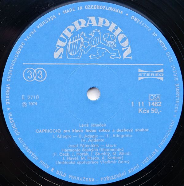 Supraphon 1 11 1481 - Leoš Janáček, Josef Páleníček - Leoš Janáč - Image 9