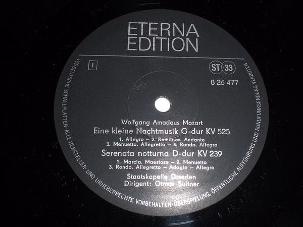 Eterna 8 26 477 - Wolfgang Amadeus Mozart, Staatskapelle Dresden - Image 3